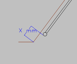 Drawing showing finial position from bay corner