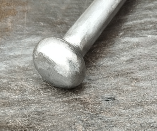 Stopper curtain pole with Pewter finish